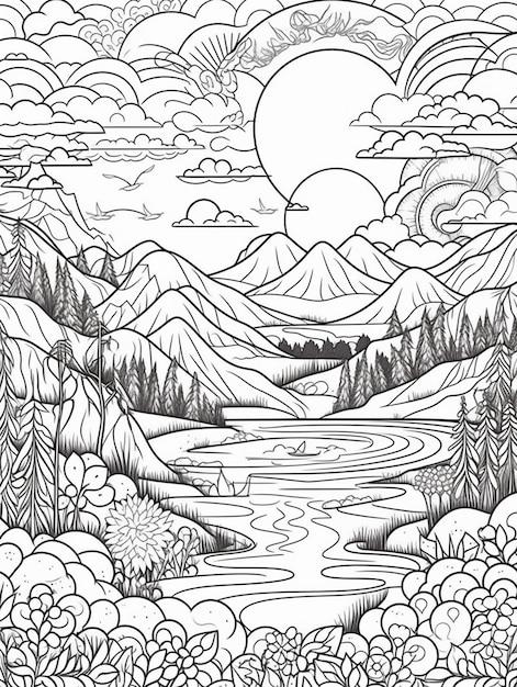 31+ Amazing Abstract Nature Coloring Pages Download FREE