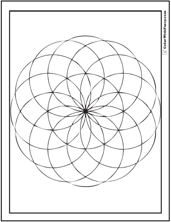 164+ Spectacular Fun Geometric Coloring Pages Printable