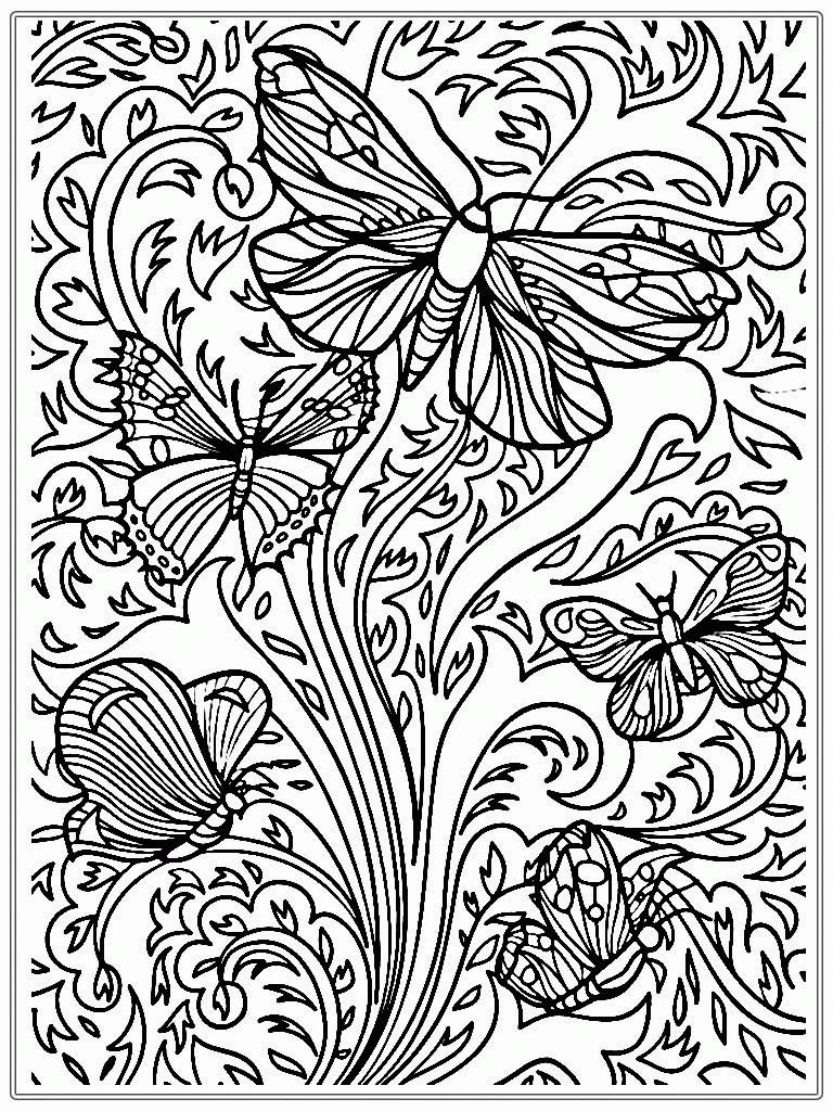 43+ Entertaining Free Advanced Adult Coloring Pages Printable Sheets