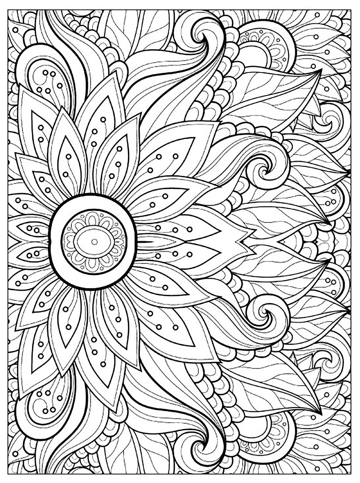 43+ Fun Free Advanced Adult Coloring Pages Ideas