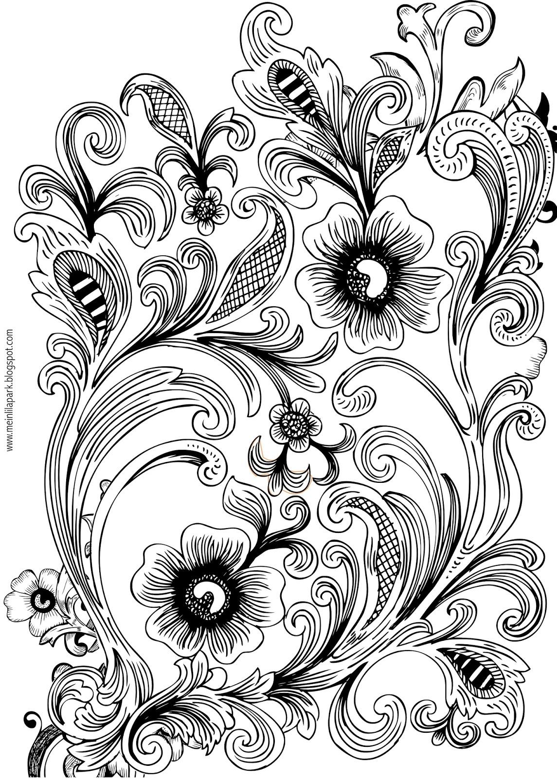 32+ Detailed Design Coloring Pages Free Easy