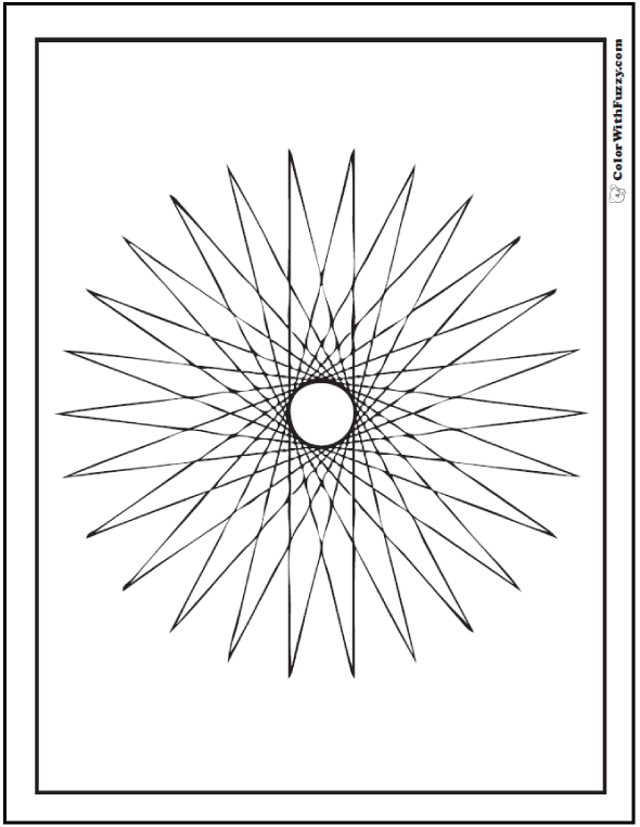 171+ Festive Fun Geometric Coloring Pages Printable