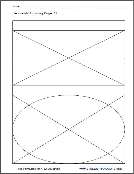 191+ Exciting Fun Geometric Coloring Pages Printable