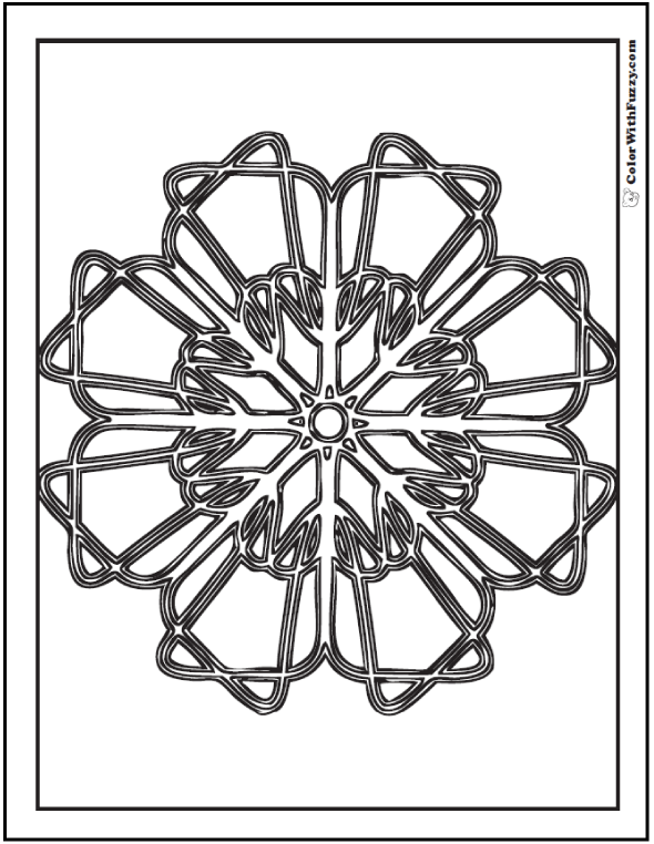 162+ Fantastic Fun Geometric Coloring Pages Printable