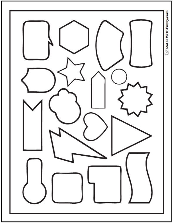 138+ Artistic Fun Geometric Coloring Pages Printable