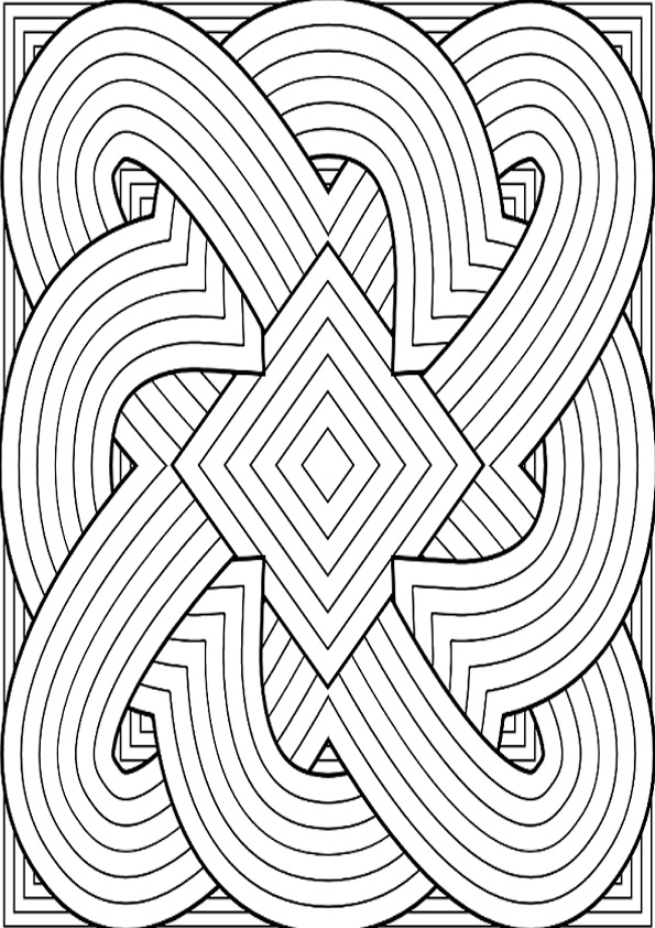 112+ Vibrant Fun Geometric Coloring Pages Printable