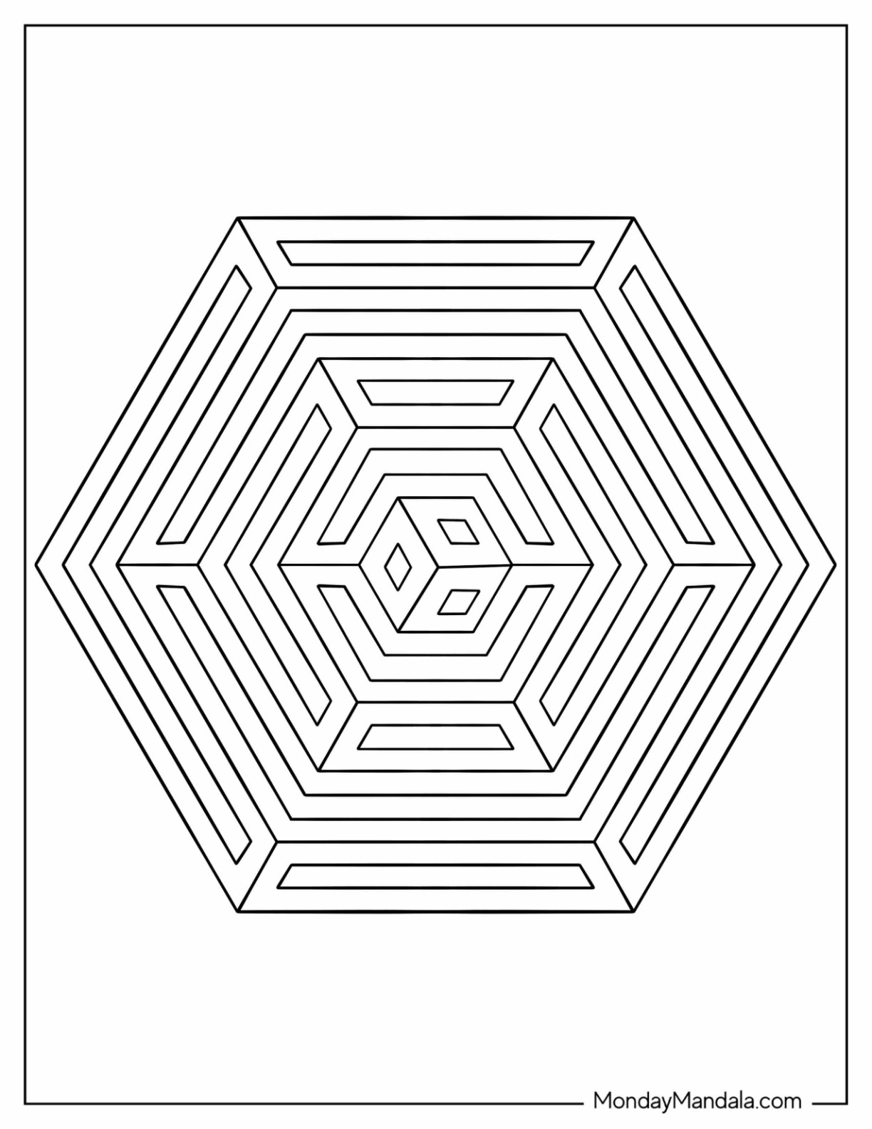 54+ Beautiful Fun Geometric Coloring Pages Printable