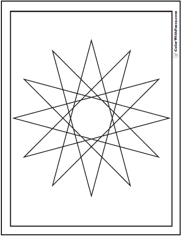 34+ Enchanting Fun Geometric Coloring Pages Printable