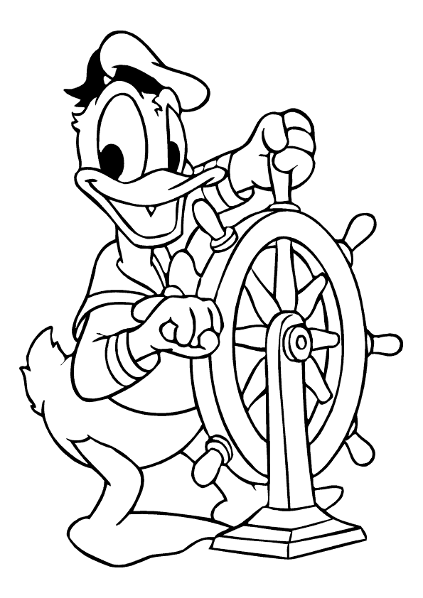 37+ Unique Donald Duck Coloring Pages PDF Printable