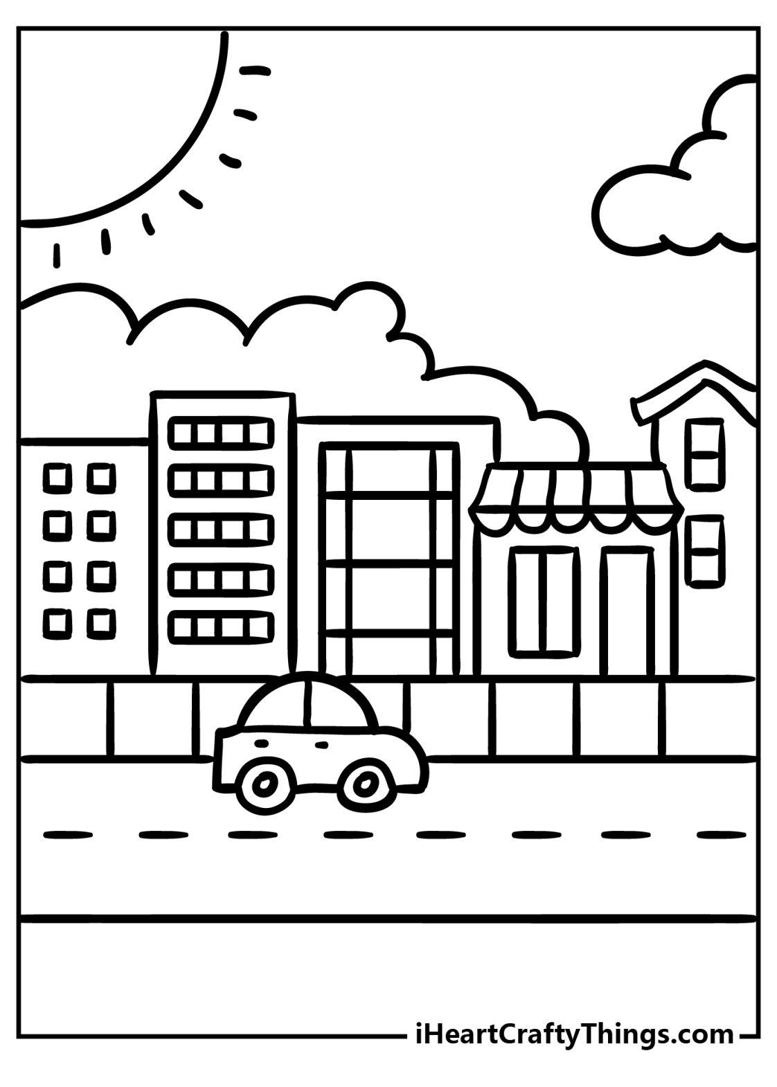 44+ Printable Detailed City Coloring Pages Books