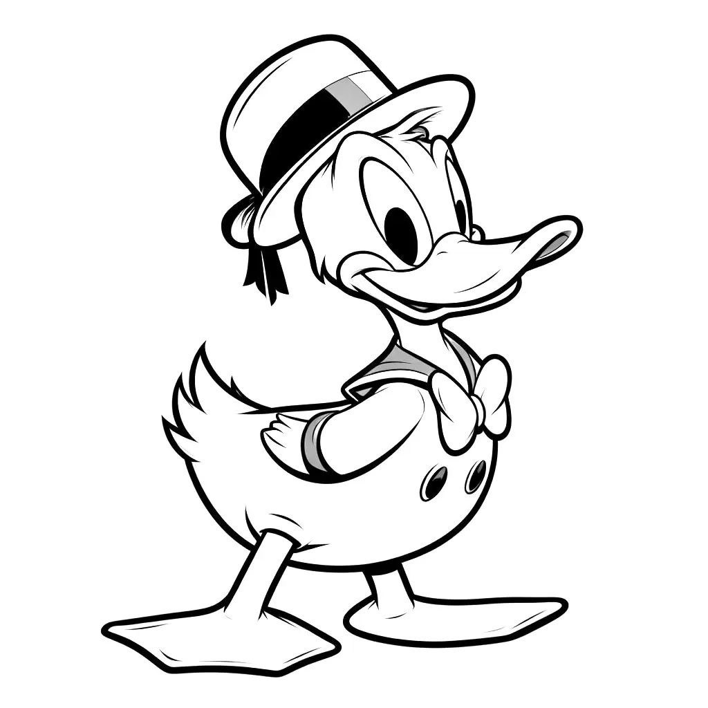 50+ Download Donald Duck Coloring Pages Sheets Printables