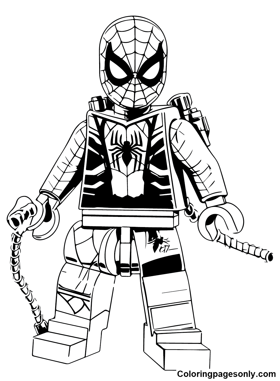 30+ Unique LEGO Spider-Man Coloring Pages Sheets Printables