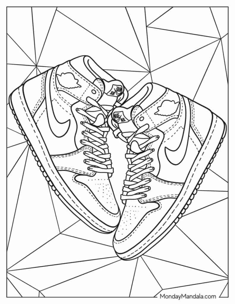 47+ Download Aesthetic Shoes Coloring Pages Free Printable