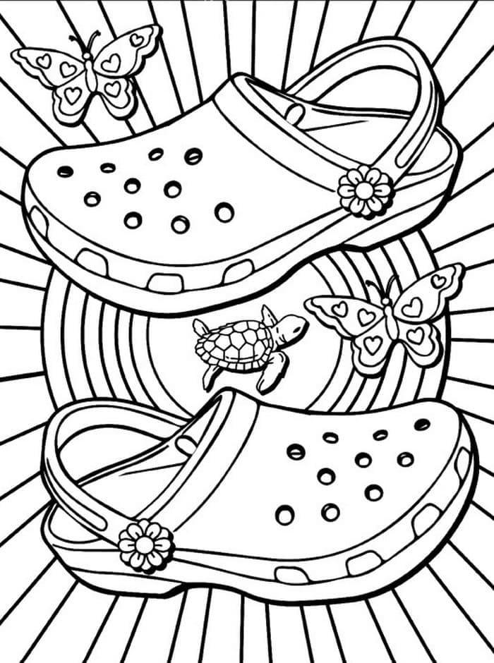 38+ Printable Aesthetic Shoes Coloring Pages for Adult