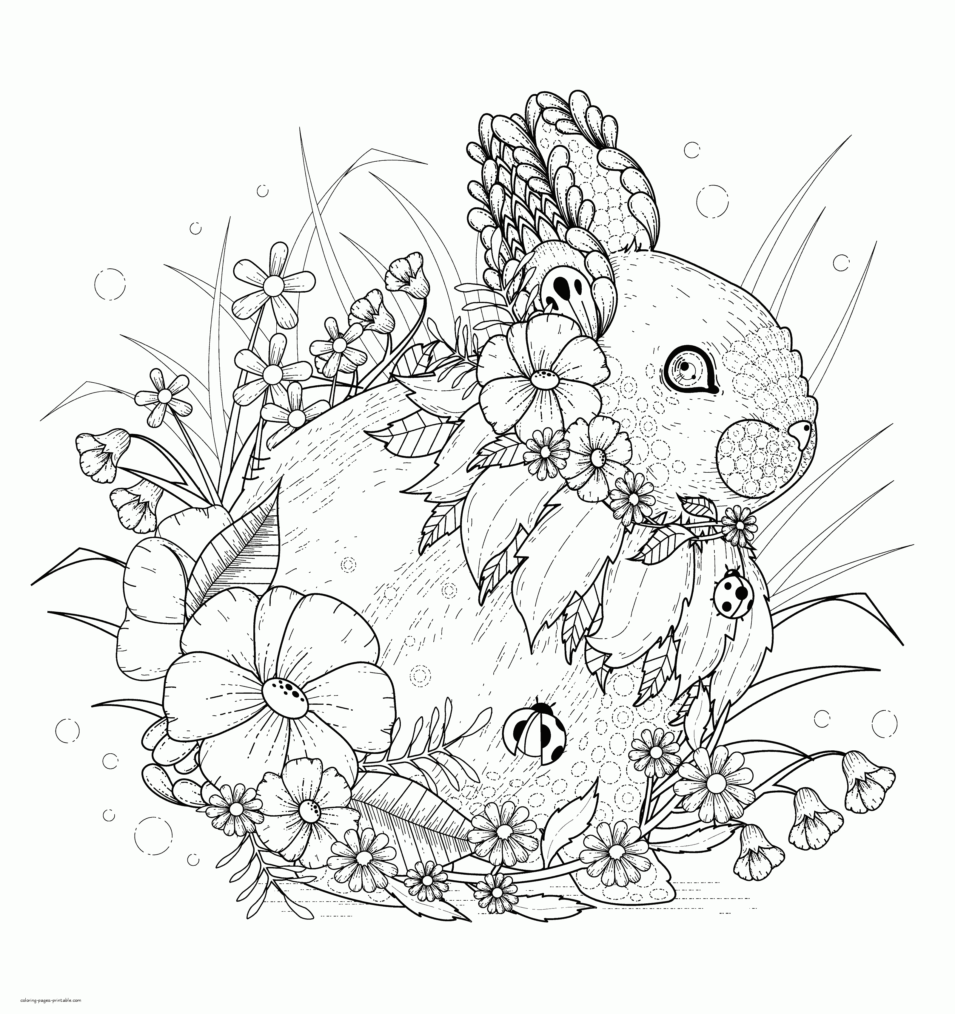 38+ Download Printable Adult Coloring Pages Animals Free Printable