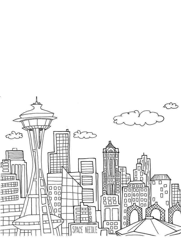 34+ Best of Detailed City Coloring Pages Colored