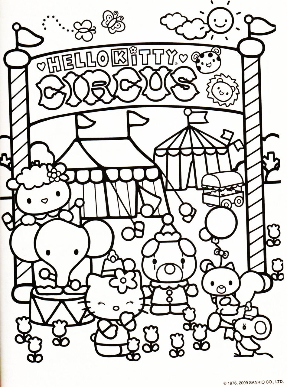 Coloring In Pages Sanrio Free Printable 30