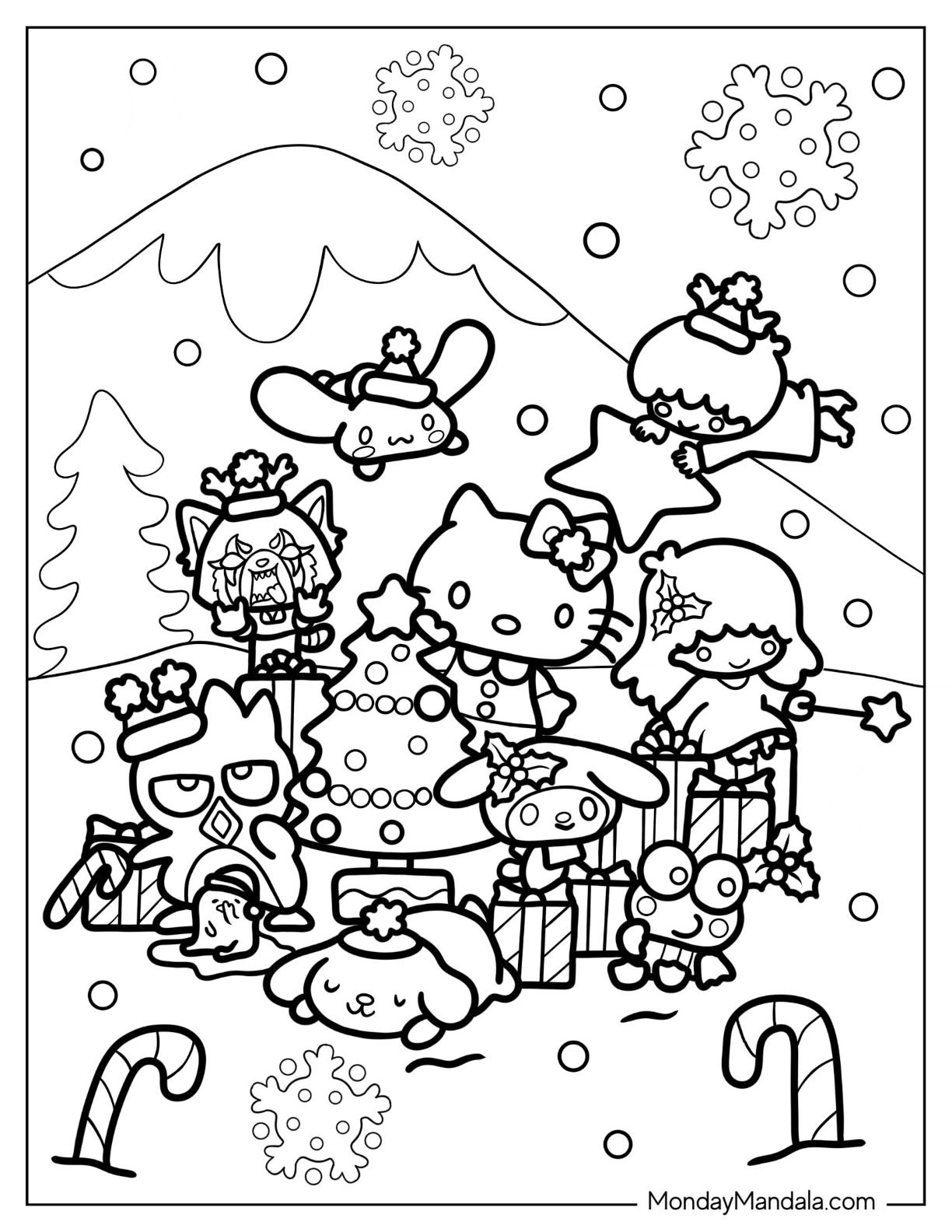 Sanrio Coloring Pages Free Printable 27