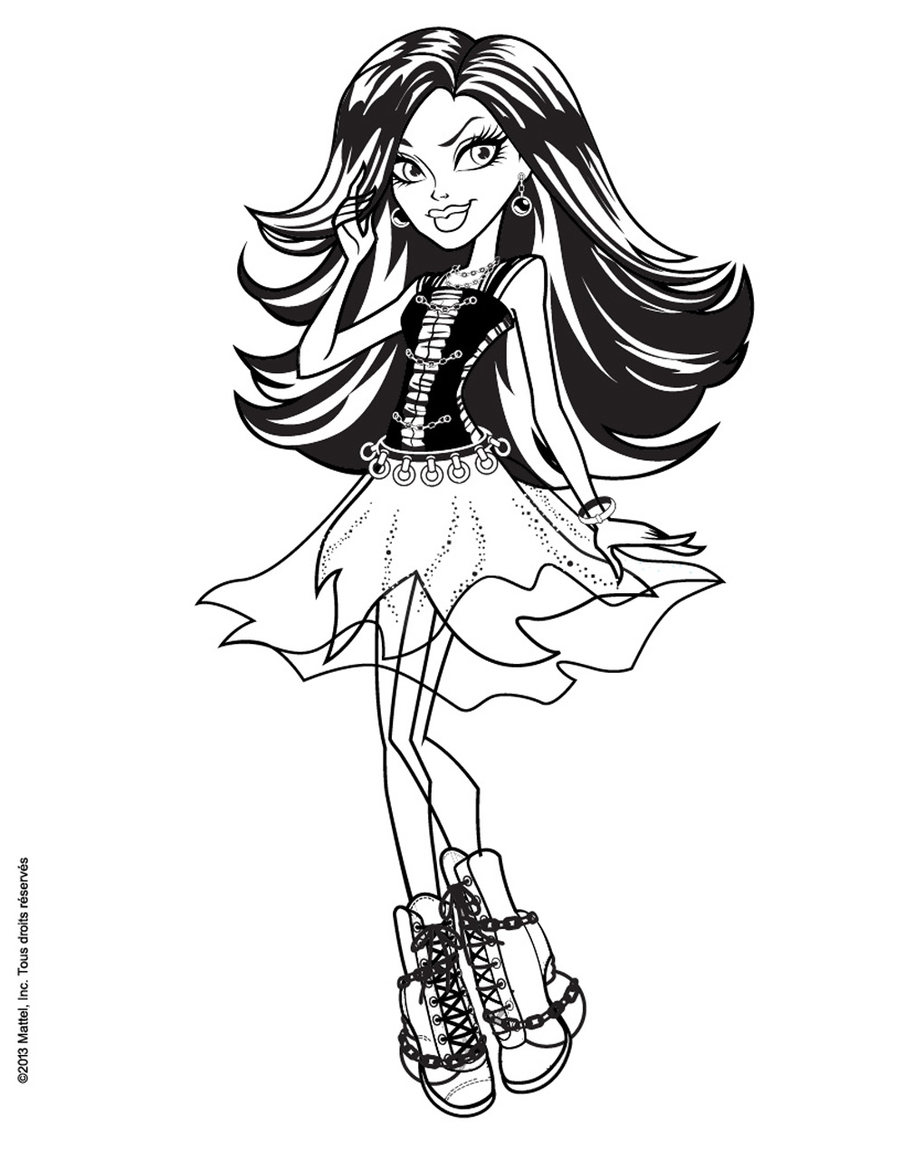 150+ Monster High Coloring Pages: Enter the World of Monster High 77