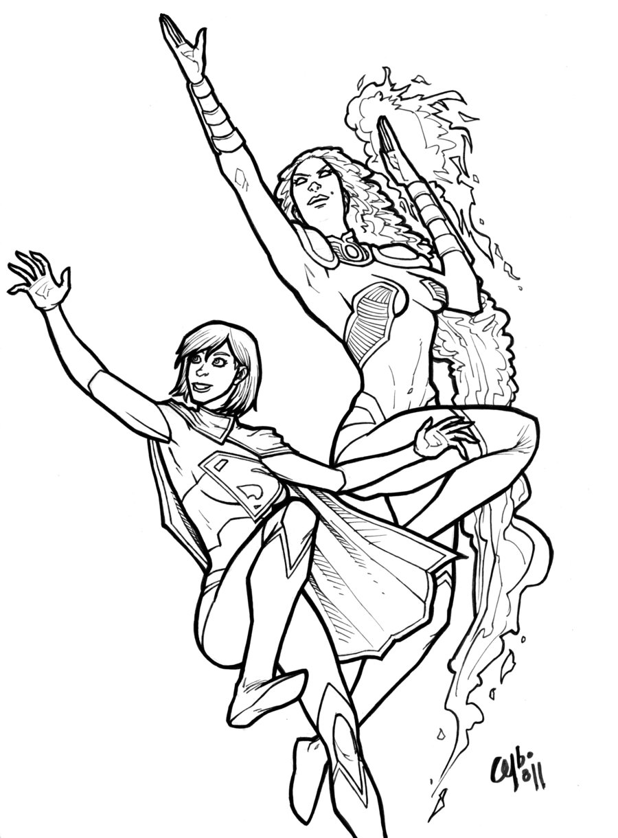 30 Supergirl Coloring Pages Printable 13