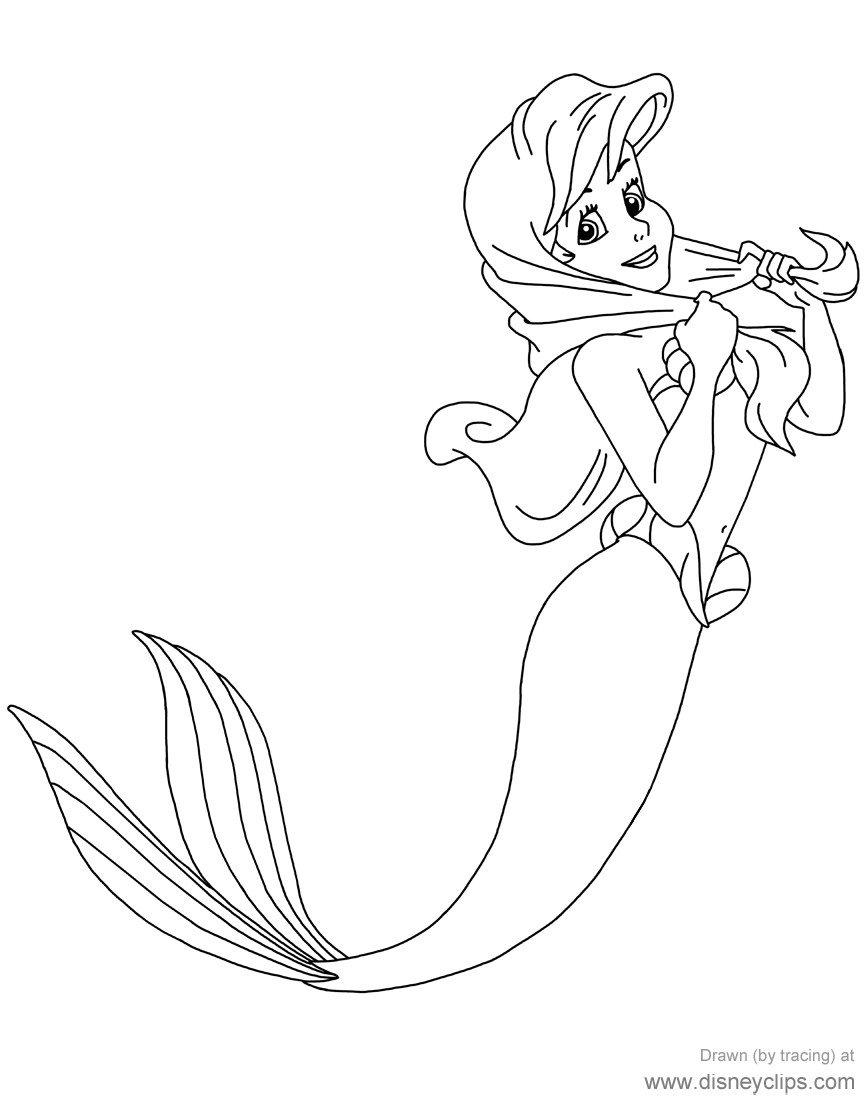 39 Fun Little Mermaid 2 Coloring Pages Printable 3