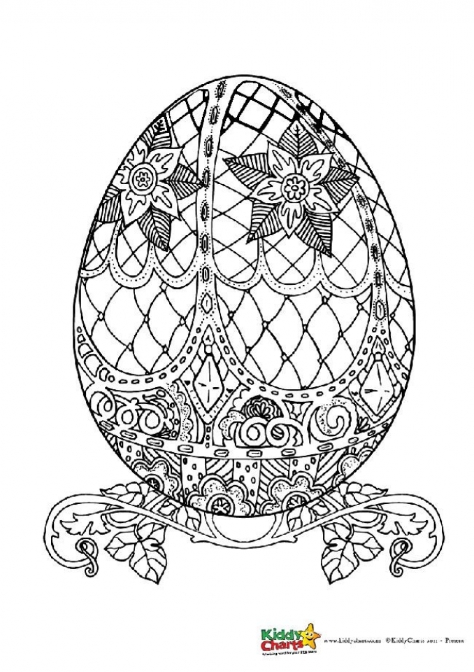 31 Printable Easter Egg Coloring Pages for Adults 26